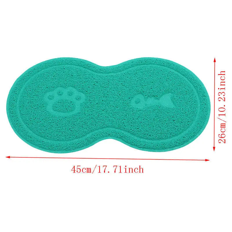 Pet Mat for Cats and Dogs - Non-Slip Litter and Food Placement Pad - Stylish Pet Accessory