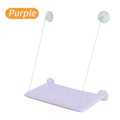 Cat Hammock Bed with Mat - Hanging Window Shelf Seat for Cats, Comfortable Pet Nest and Accessories