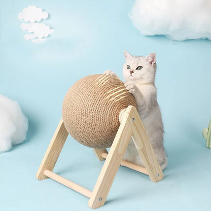 Interactive Cat Scratching Ball and Hiding House - Wear-Resistant Kitten Wheel for Paw Grinding - Pet Accessories