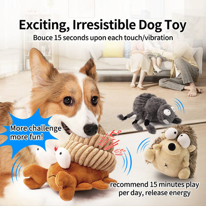Interactive Plush Dog Toy - Dancing Ball for Chewing and Fetching - Ideal for Small Dogs and Puppies