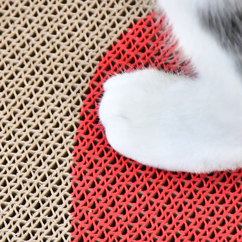 Premium Vertical Cat Scratching Post - Wall-Mounted Corrugated Cardboard Scratch Mat