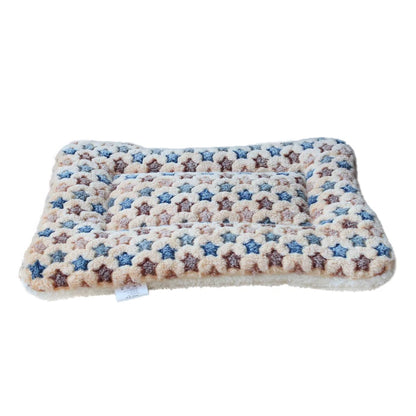 Thickened Fleece Dog and Cat Bed Mat - Washable Cushion Rug for Home Comfort