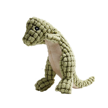 Durable Plush Dinosaur Dog Chew Toys for Small, Medium, and Large Dogs