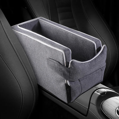 Car Center Console Pet Bed Mat - Essential Fiber Safety Seat for Cats and Small Dogs - Non-Slip Car Carrier
