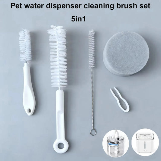 Cat Water Fountain Cleaning Brush Set for Pet Dispenser Pumps, Tubes, Bottles, and Nozzles