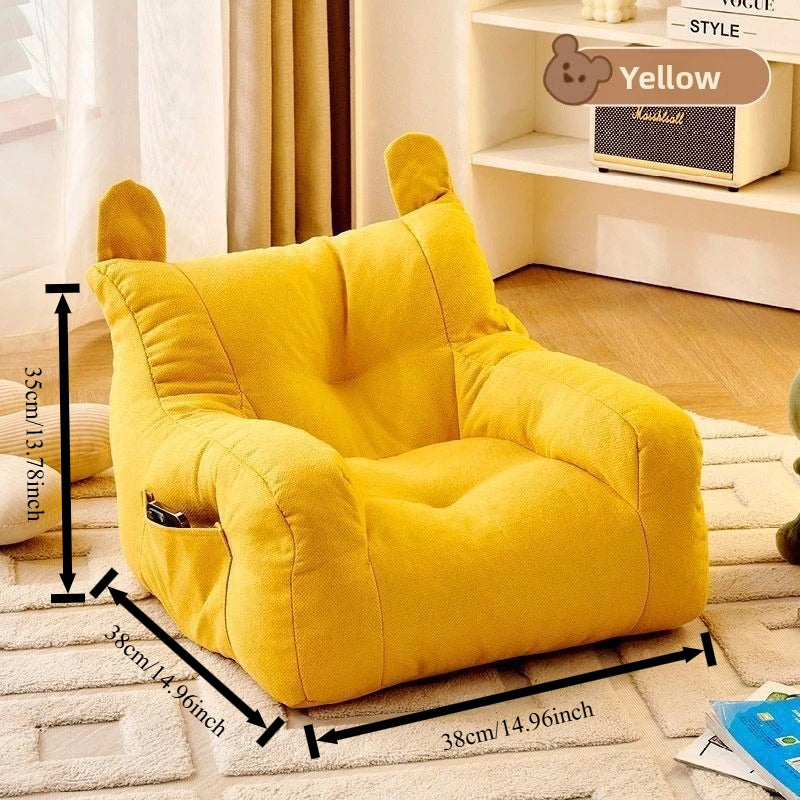 Cat Sofa Bed with Cartoon Design, Removable and Washable Pet Bed for Indoor Use, Supports Up to 2.72kg, Comfortable Pet Furniture Gift