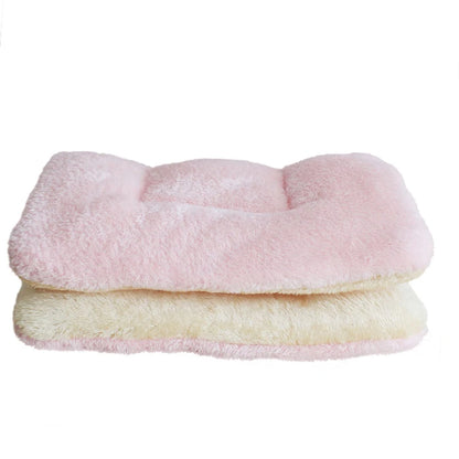Thickened Fleece Dog and Cat Bed Mat - Washable Cushion Rug for Home Comfort