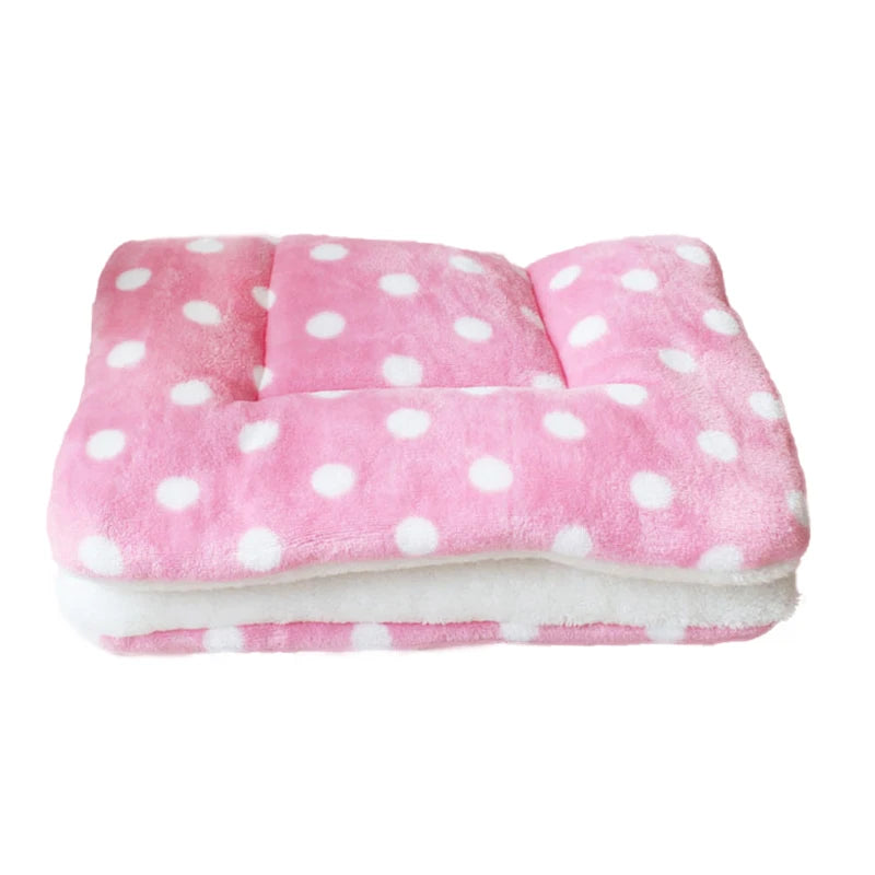 Thickened Fleece Dog and Cat Bed Mat - Washable Cushion Rug for Home Comfort