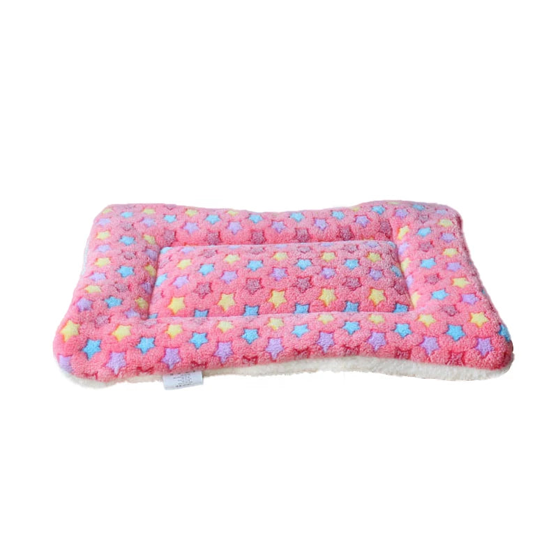 Thickened Fleece Dog and Cat Bed Mat - Washable Cushion Rug for Home Comfort