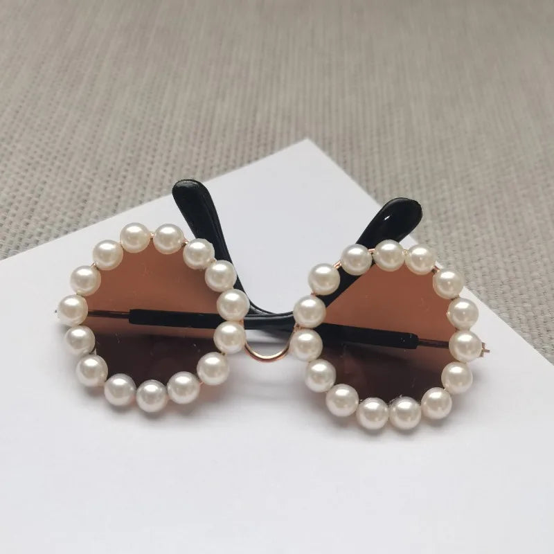 Pet Accessories: Floral Circular Sunglasses and Paracord Dog Leash for Cats and Small Dogs - Ideal for Role Play and Photo Props