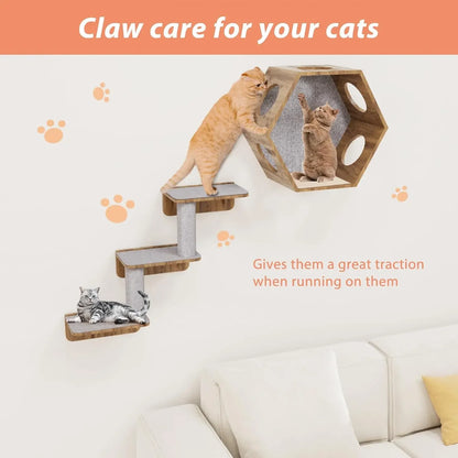 Self-Adhesive Trimmable Cat Scratching Mat for Furniture Protection