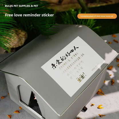 Waterproof Outdoor Winter Pet Cave Sleeping Bed - Foldable and Washable for Small Dogs and Puppies