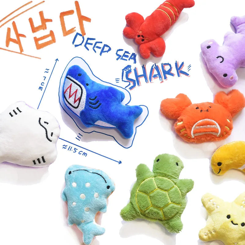 Interactive Cartoon Dog and Cat Toys - Squeaky Toys for Small Animals and Dogs Accessories