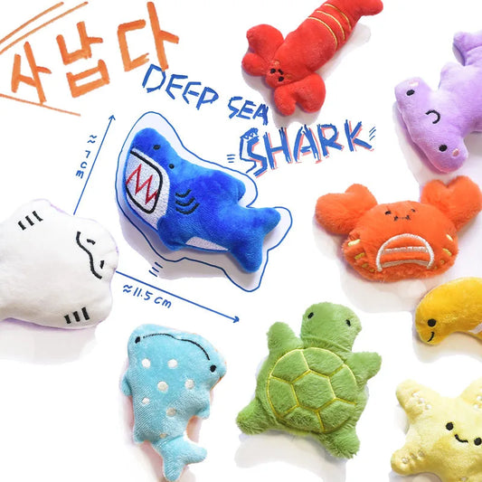 Interactive Cartoon Dog and Cat Toys - Squeaky Toys for Small Animals and Dogs Accessories