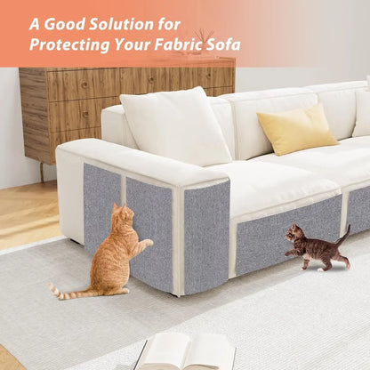 Self-Adhesive Trimmable Cat Scratching Mat for Furniture Protection