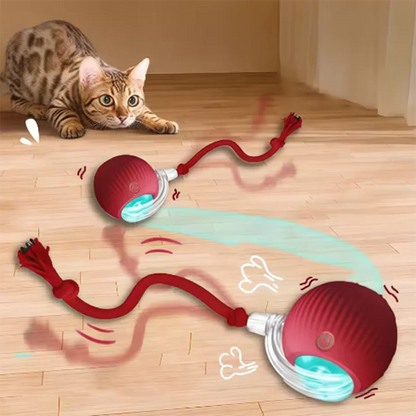 Intelligent Interactive Cat Ball - Durable, Easy-to-Clean Toy with Obstacle Avoidance for Pets