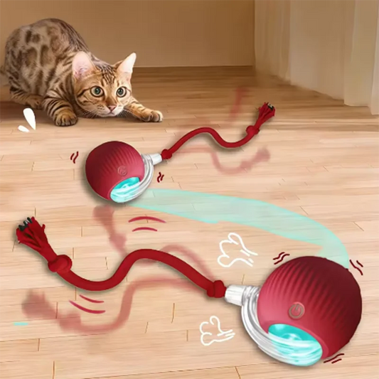 Intelligent Interactive Cat Ball - Durable, Easy-to-Clean Toy with Obstacle Avoidance for Pets
