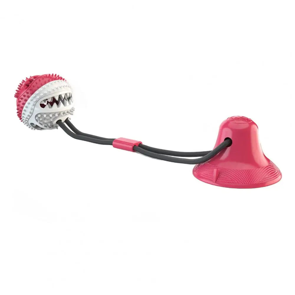 Interactive Dog Chew Toys for Aggressive Chewers - Suction Cup Teething Rope and Puzzle Treat Dispensing Ball