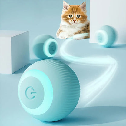 Smart Interactive Cat Toy - Automatic Rolling Ball for Indoor Play