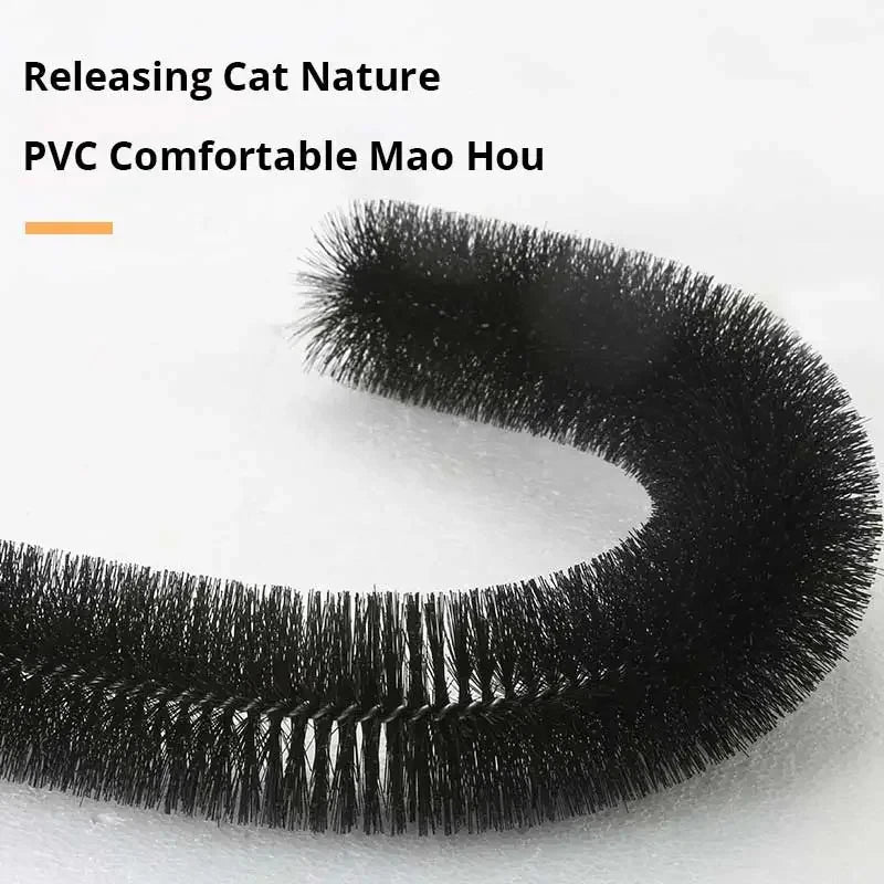 Interactive Cat Grooming Arch with Massage Brush and Scratching Pad