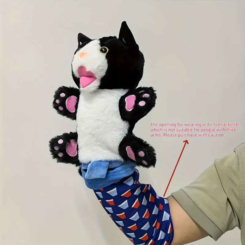 Poseable Plush Cat Wrestling Puppet Toy - Durable and Safe Indoor Play for Cats and Dogs