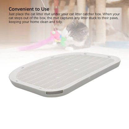 Waterproof Cat Litter Mat - Durable, Anti-Slip, Leakage Resistant and Easy to Clean Trapping Solution for Home