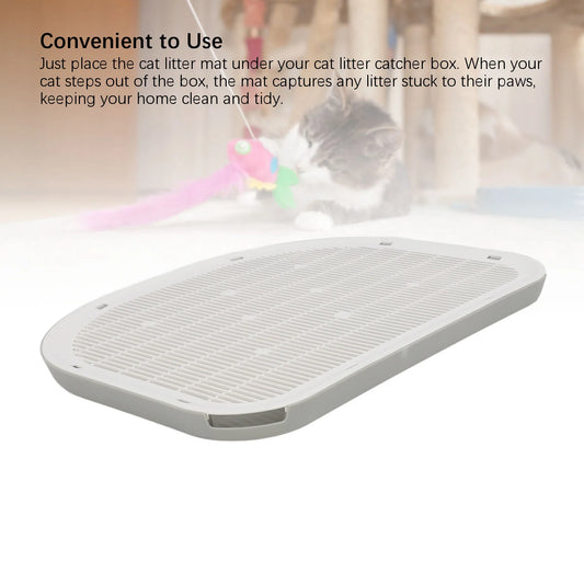 Waterproof Cat Litter Mat - Durable, Anti-Slip, Leakage Resistant and Easy to Clean Trapping Solution for Home