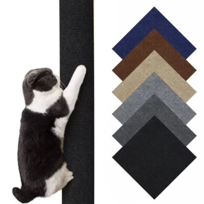DIY Self-Adhesive Cat Scratching Mat - Trimmable Carpet for Furniture Protection