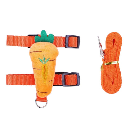Adjustable Rabbit and Small Animal Harness and Leash Set for Outdoor Walking