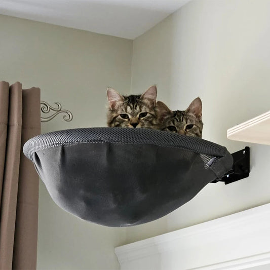 Wall-Mounted Foldable Cat Hammock - Durable and Breathable Bed for Sleeping, Playing, and Resting