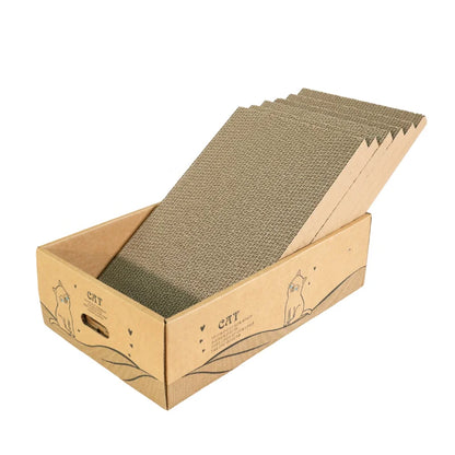 6-Pack Extra Large Reversible Cardboard Cat Scratching Posts, 13" Wide, Suitable for All Cat Sizes