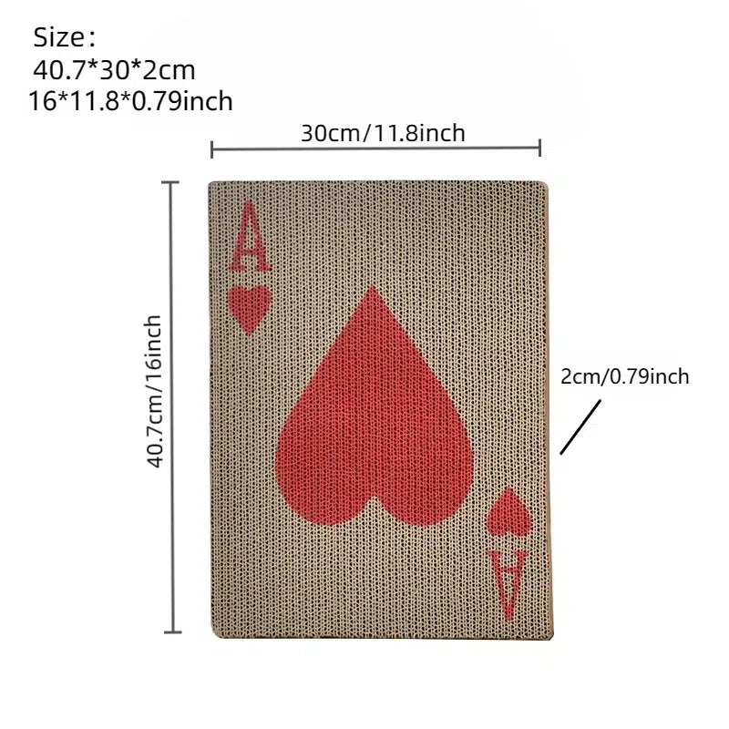 Premium Vertical Cat Scratching Post - Wall-Mounted Corrugated Cardboard Scratch Mat