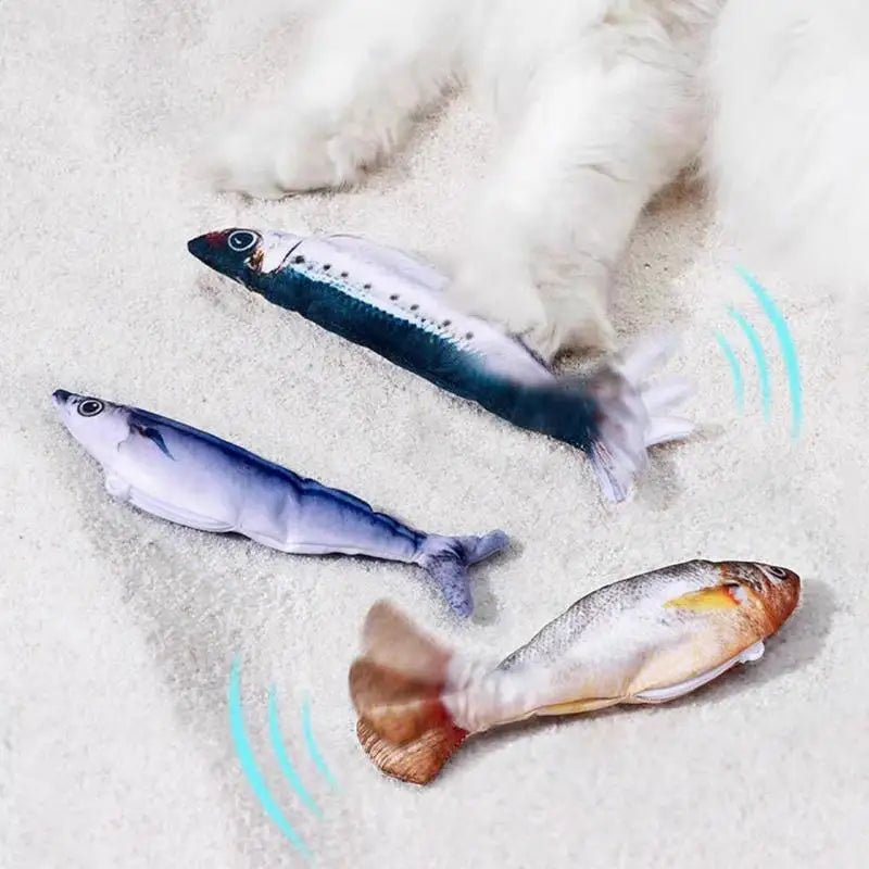 Smart Interactive Electric Cat Toys for Indoor Play - Engaging Automatic Fish Toy for All Breeds to Combat Boredom and Promote Exercise
