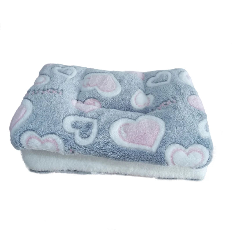 Thickened Fleece Dog and Cat Bed Mat - Washable Cushion Rug for Home Comfort