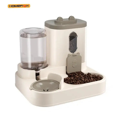 2-in-1 Automatic Cat Food and Water Dispenser with Integrated Feeding System