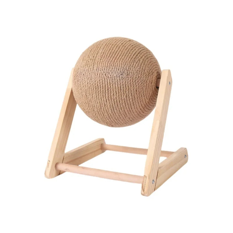 Interactive Cat Scratching Ball and Hiding House - Wear-Resistant Kitten Wheel for Paw Grinding - Pet Accessories