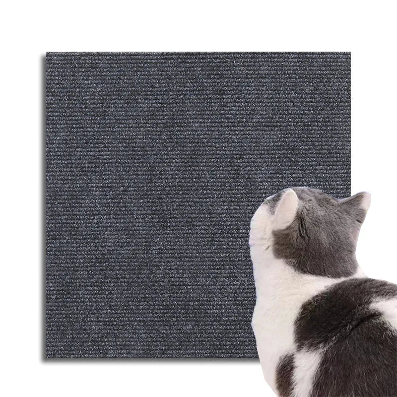 DIY Self-Adhesive Cat Scratching Mat - Trimmable Carpet for Furniture Protection