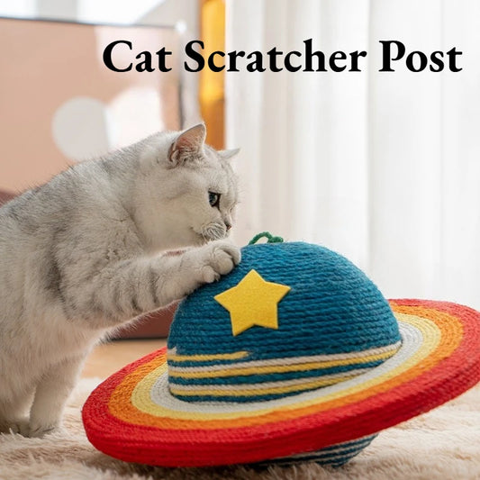 Starry Sky Cat Scratching Post with Natural Sisal - Ideal Indoor Cat Tower for Claw Maintenance