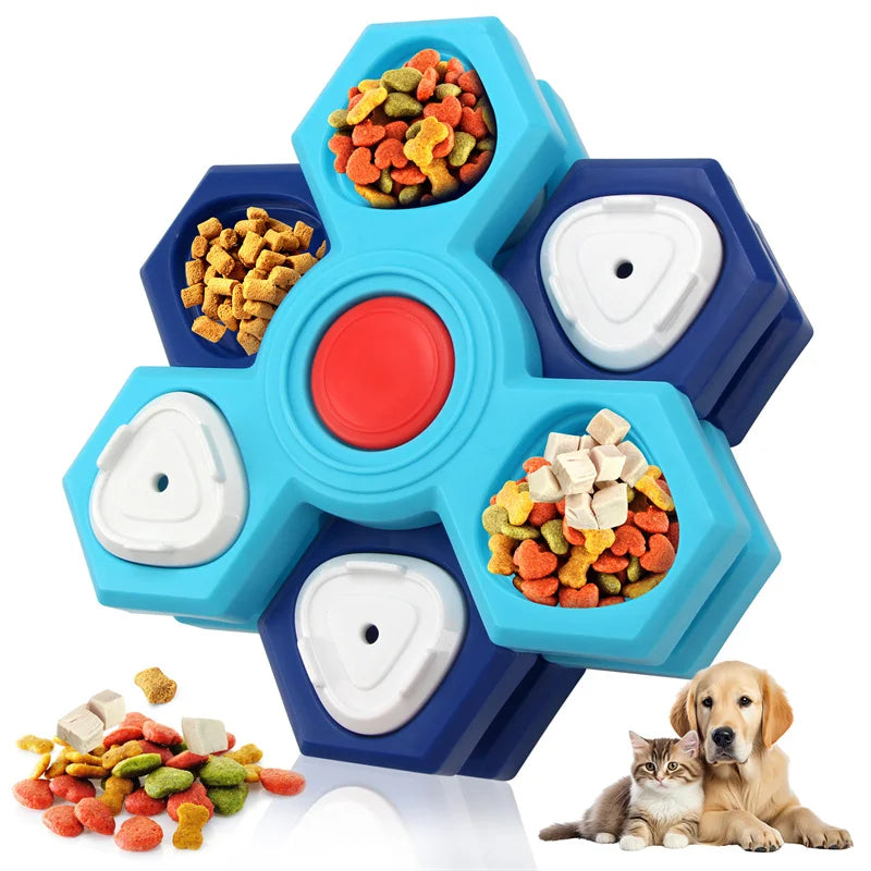 Interactive Dog Puzzle Toys for Training and Feeding - Slow Feed Tray for Pet Enrichment