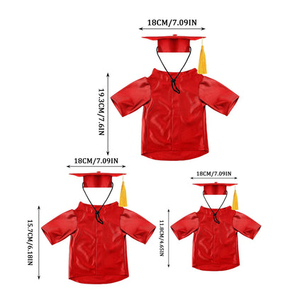 Pet Graduation Costume Set with Adjustable Hat and Tassel for Cats and Dogs