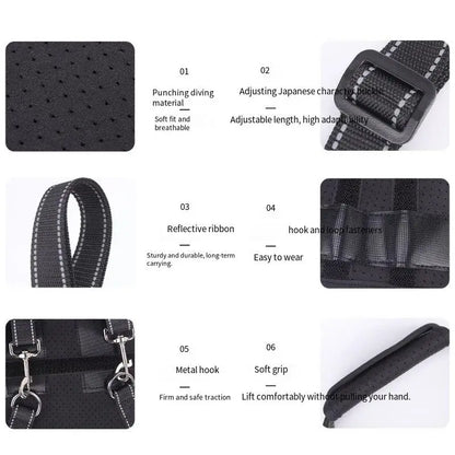 Adjustable Dog Support Harness for Elderly Dogs - Rehabilitation Mobility Aid with Comfortable Orthopedic Back Leg Lift Support Belt