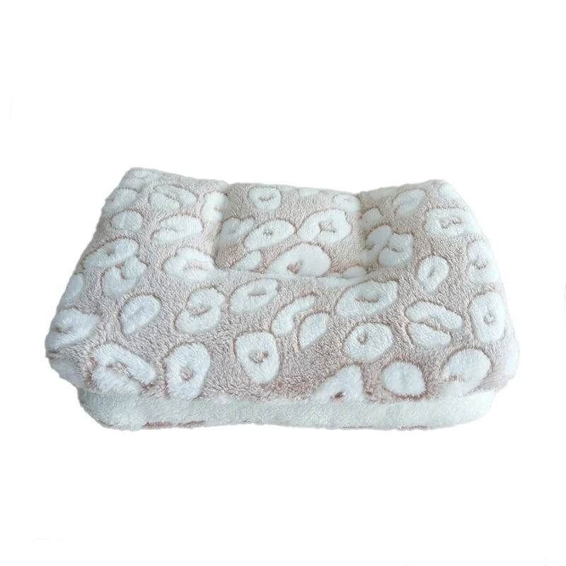 Thickened Fleece Dog and Cat Bed Mat - Washable Cushion Rug for Home Comfort