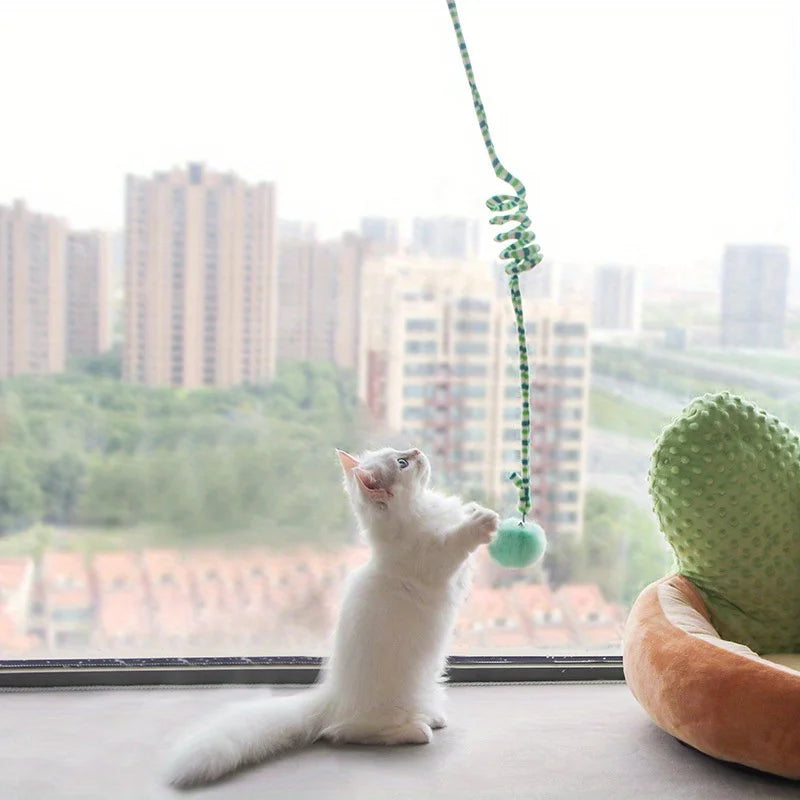 Interactive Cat Teaser Wand Toy with Bell - Engaging Simulation for Kittens and Playful Cats