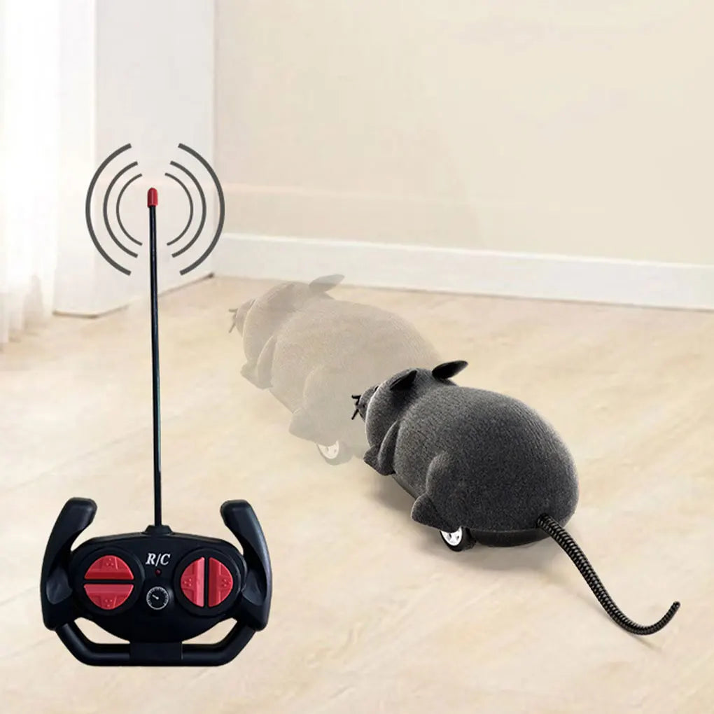 Interactive Remote Control Cat Toy with Realistic Design - Convenient and Portable Electronic Play for Pets
