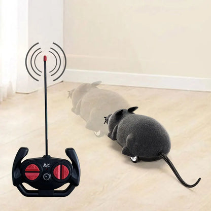 Interactive Remote Control Cat Toy with Realistic Design - Convenient and Portable Electronic Play for Pets