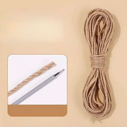 Sisal Cat Scratching Post - DIY Cat Scratcher with Rope for Furniture Protection