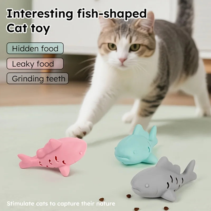 Interactive Cat and Dog Toy - Durable, Bite-Resistant Design for Food Hiding and Dental Entertainment for Small Pets