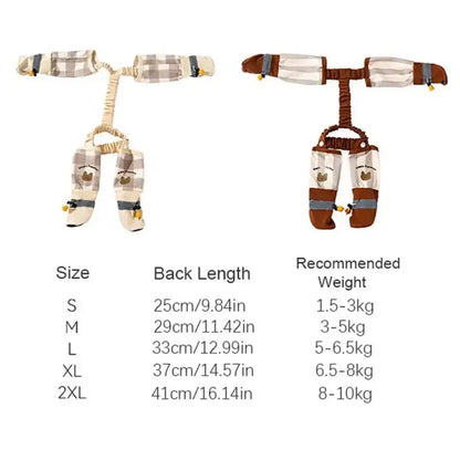Adjustable Waterproof Dog Leggings for Full Leg Protection - Dust-Proof Strolling Jumpsuit and Shoes