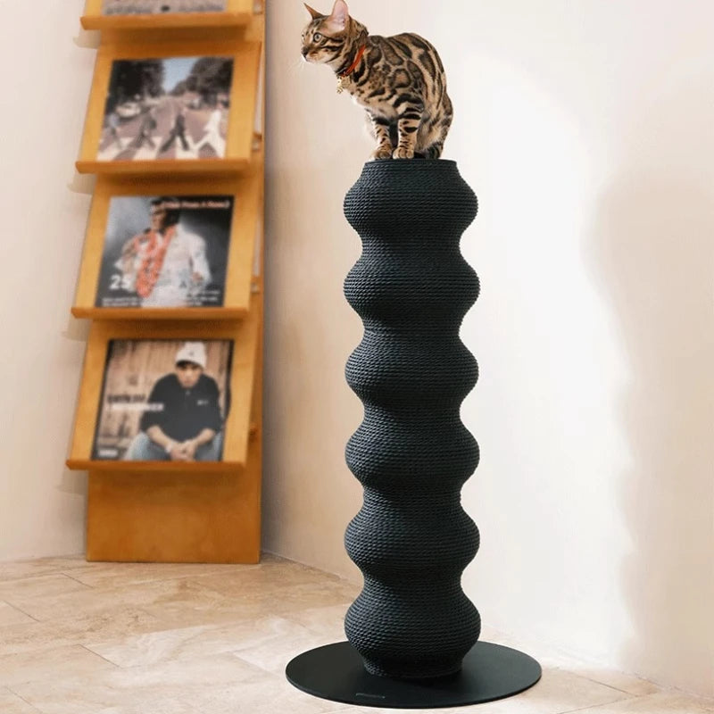 Premium Cat Scratching Post and Tree - Stylish Furniture for Cats with Removable Catnap Accessories