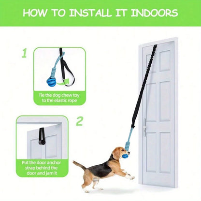 Interactive Cotton Rope and Ball Dog Toys Set - 3 Pieces for Dental Care and Play for Large and Small Dogs